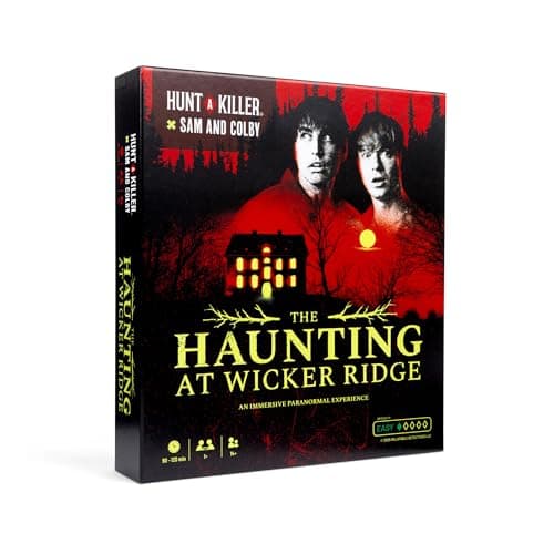 Hunt A Killer x Sam and Colby: The Haunting at Wicker Ridge, Immersive Beginner-Friendly Mystery Game for Fans of Ghost Hunting & Paranormal Thrillers, 90–120 Min Playtime, Ages 14+
