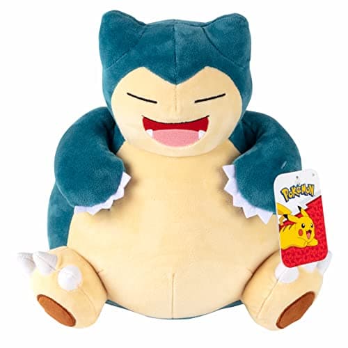 Pokemon 12" Large Snorlax Plush - Officially Licensed - Generation One - Authentic 12-inch Soft Stuffed Animal Toy Figure - Holiday Christmas Stocking Stuffer Gift for Kids, Boys, Girls - 2+