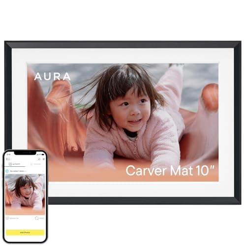 Aura Digital Picture Frame - 10.1" HD Mat Display | Wirecutter's Best Digital Frame for Gifting | Text Photos Directly to Your Frame from Anywhere | Quick & Easy Setup Over WiFi - Free App | 