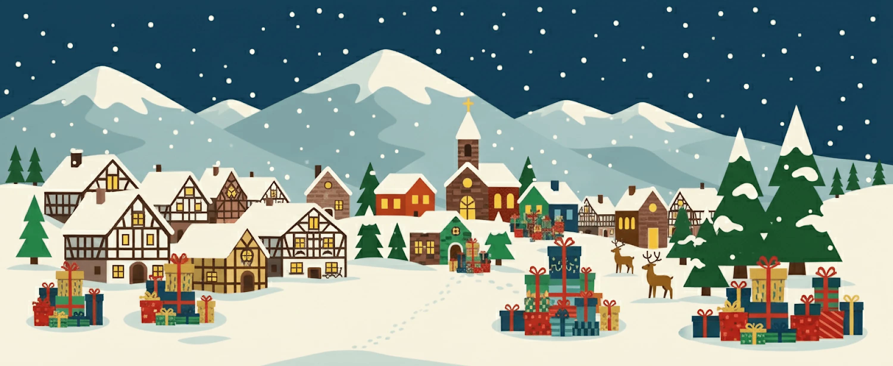 German Christmas market background